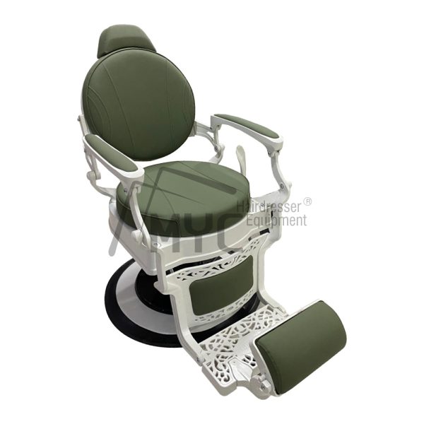 EMPIRE WHITE ROASTED BARBER CHAİR  BARBERSHOP